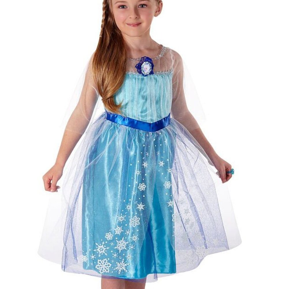 Disney Frozen Elsa Dress Up Costume Outfit 4-6X Girls Gift Party New w/Tag - Picture 4 of 15